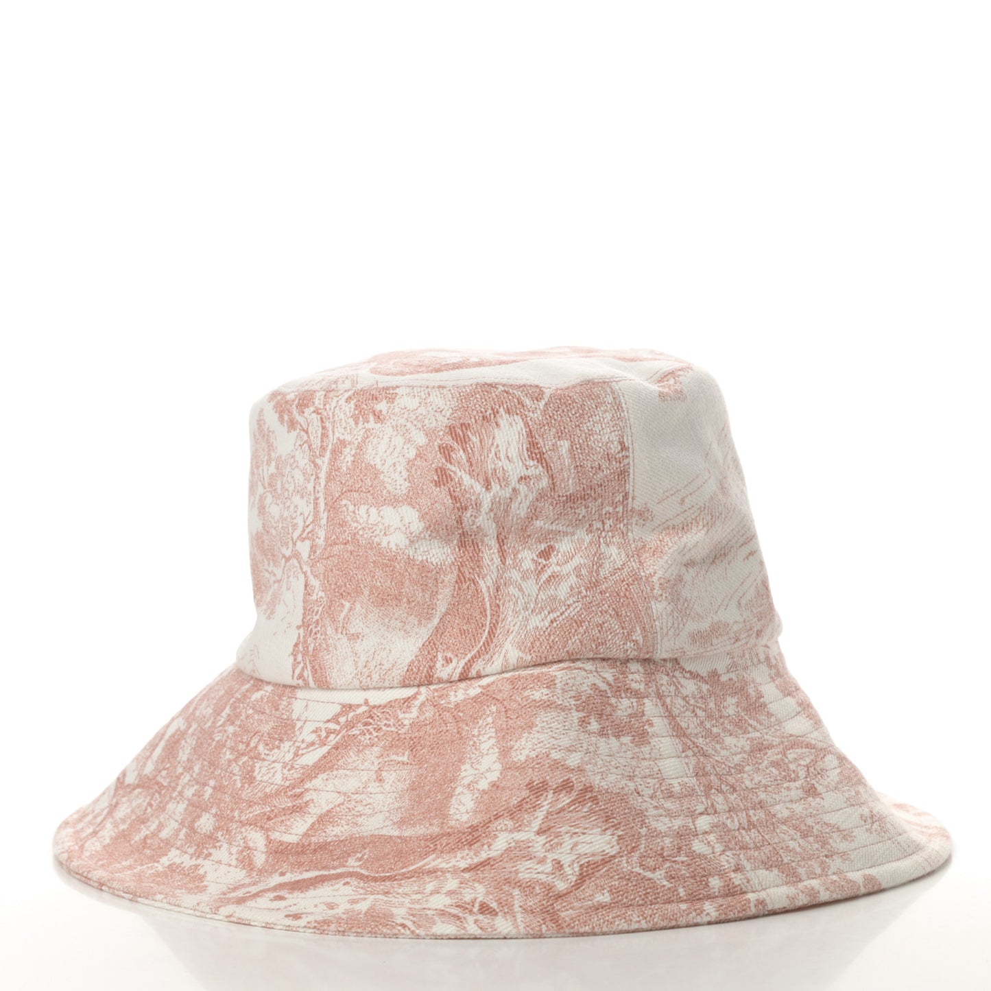 Cotton Dioriviera Toile De Jouy Bob Brim Bucket Hat 57 Rose