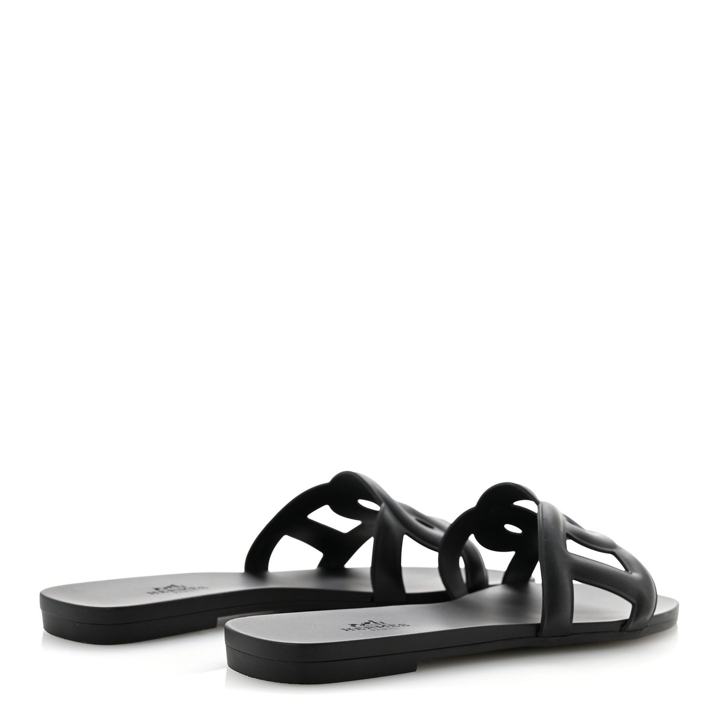 Rubber Aloha Sandals 36 Black