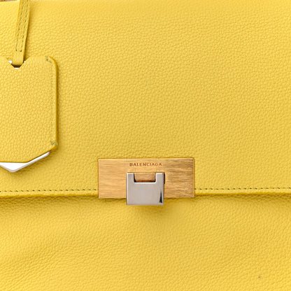 Balenciaga Grained Calfskin Le Dix Small Soft Cartable Mustard Yellow 10 of 21