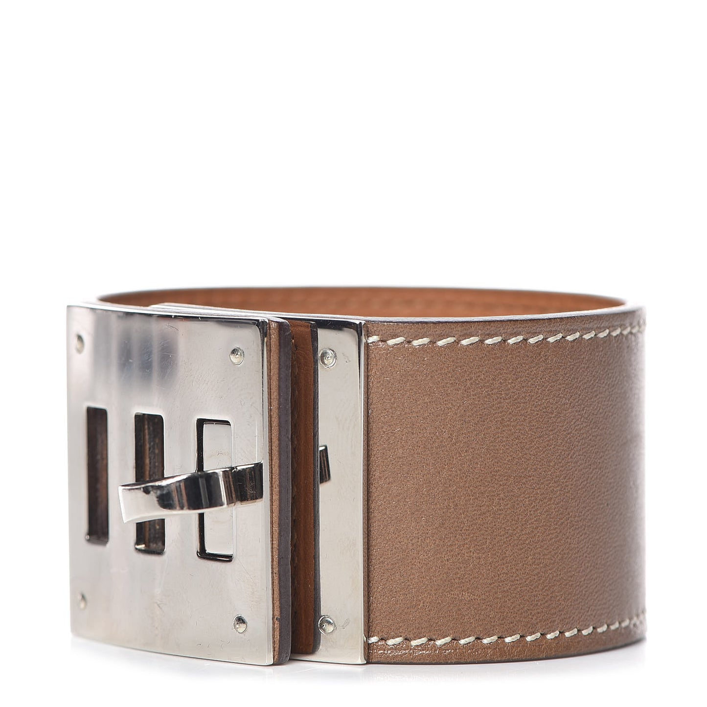 Tadelakt Kelly Dog Bracelet T2 Etoupe