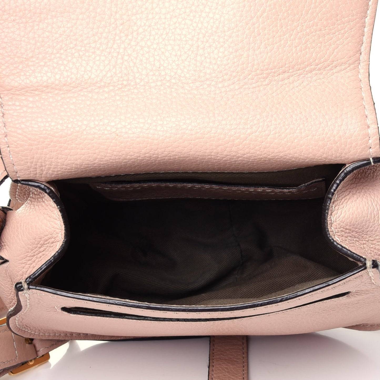 Calfskin Mini Marcie Round Crossbody Bag Blush Nude