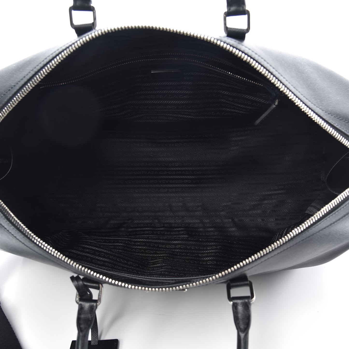 Saffiano Duffle Travel Bag Black