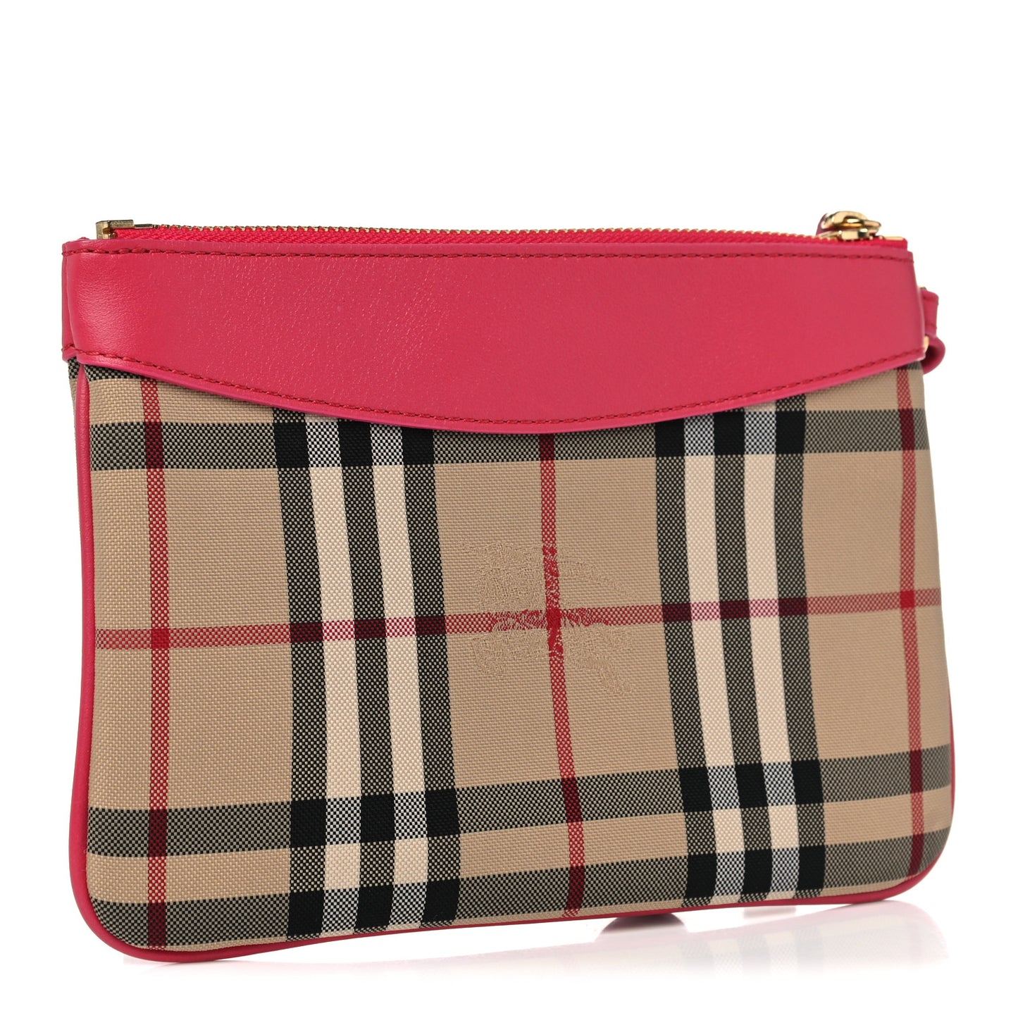 Haymarket Check Zip Pouch Pink