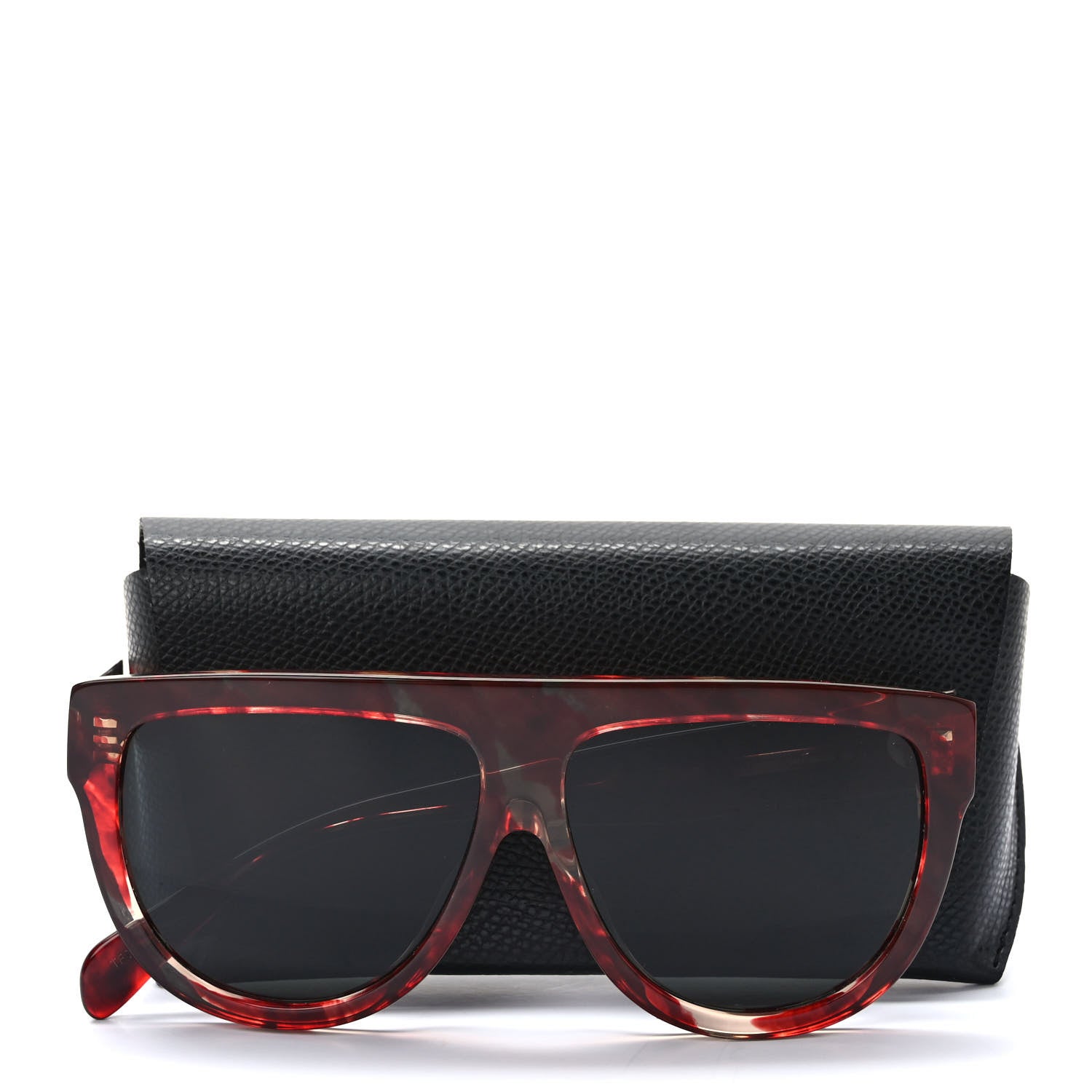 Celine Acetate Aviator Sunglasses CL 40001F Red Havana 7 of 7