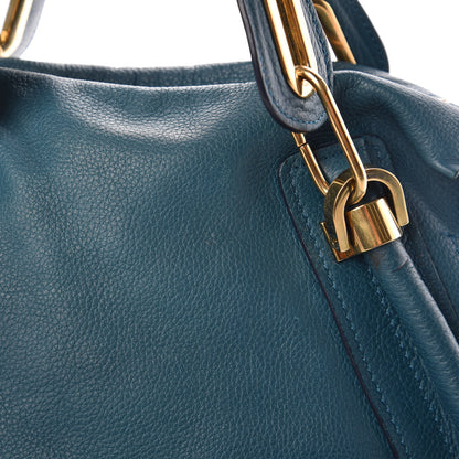 Chloe Calfskin Medium Paraty Peacock Blue 16 of 17