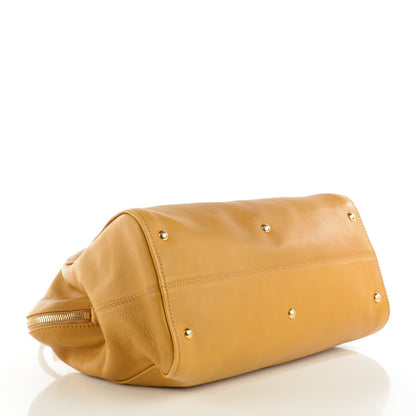 Fendi Vitello Dolce Marmol Large Chameleon Tote Yellow 5 of 10