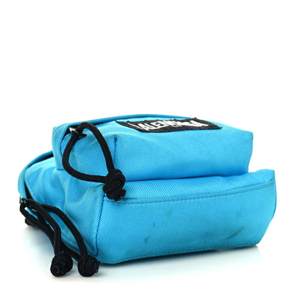 Balenciaga Recycled Casual Nylon Mini Oversized Backpack Cyclades Blue 4 of 14