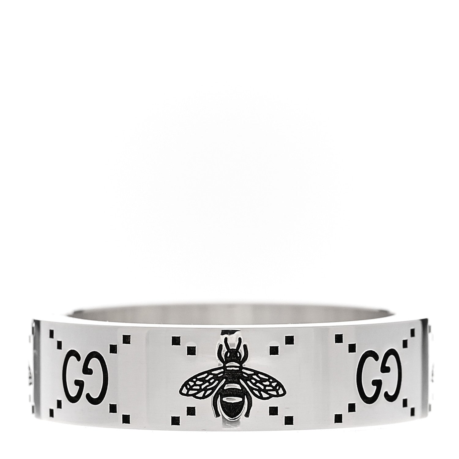 Gucci Sterling Silver Bee Ring 60 9.25 1 of 7