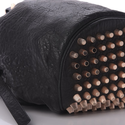 Alexander Wang Pebbled Lambskin Diego Bucket Black Rose Gold Hardware 6 of 8