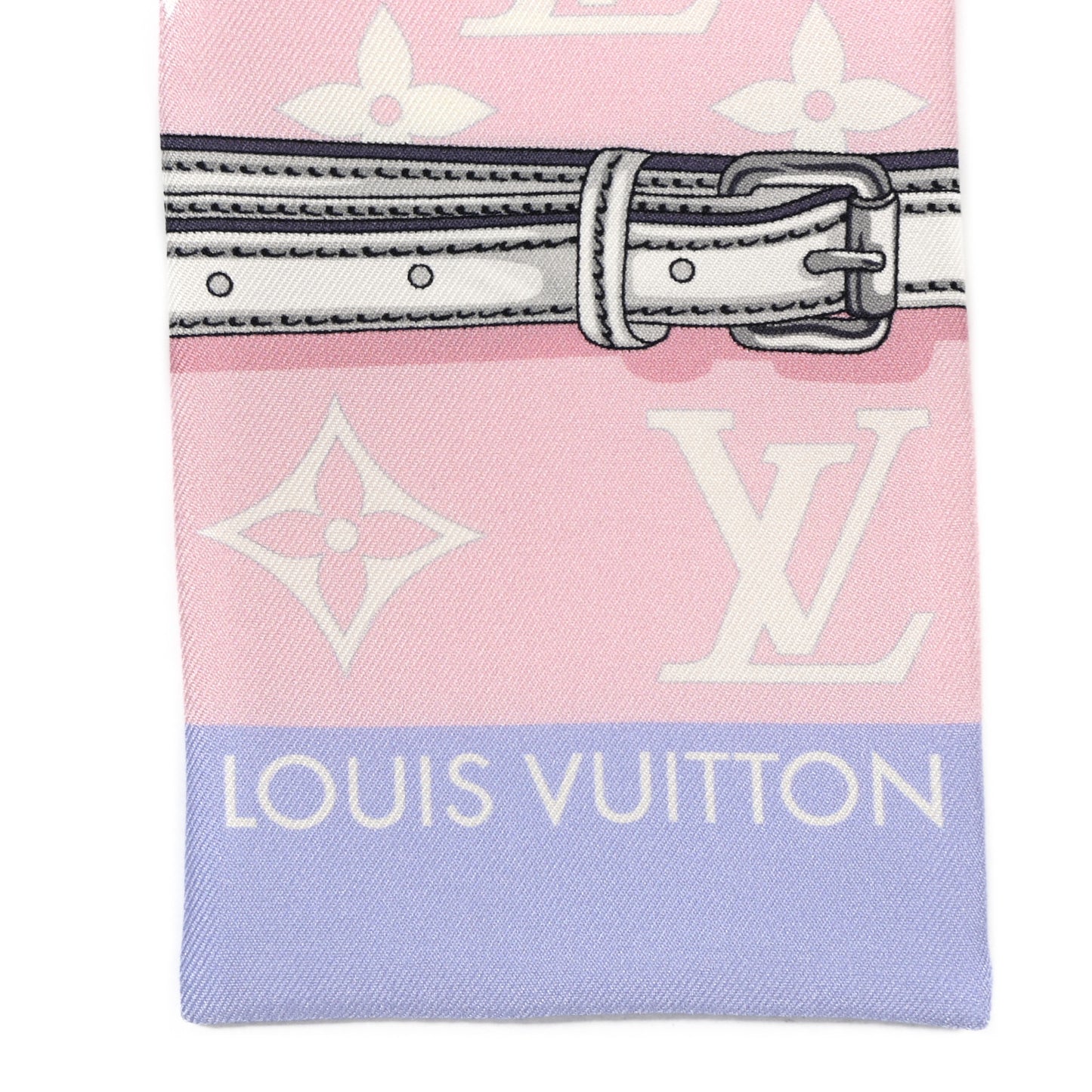 Silk Monogram Escale Confidential Bandeau Pink