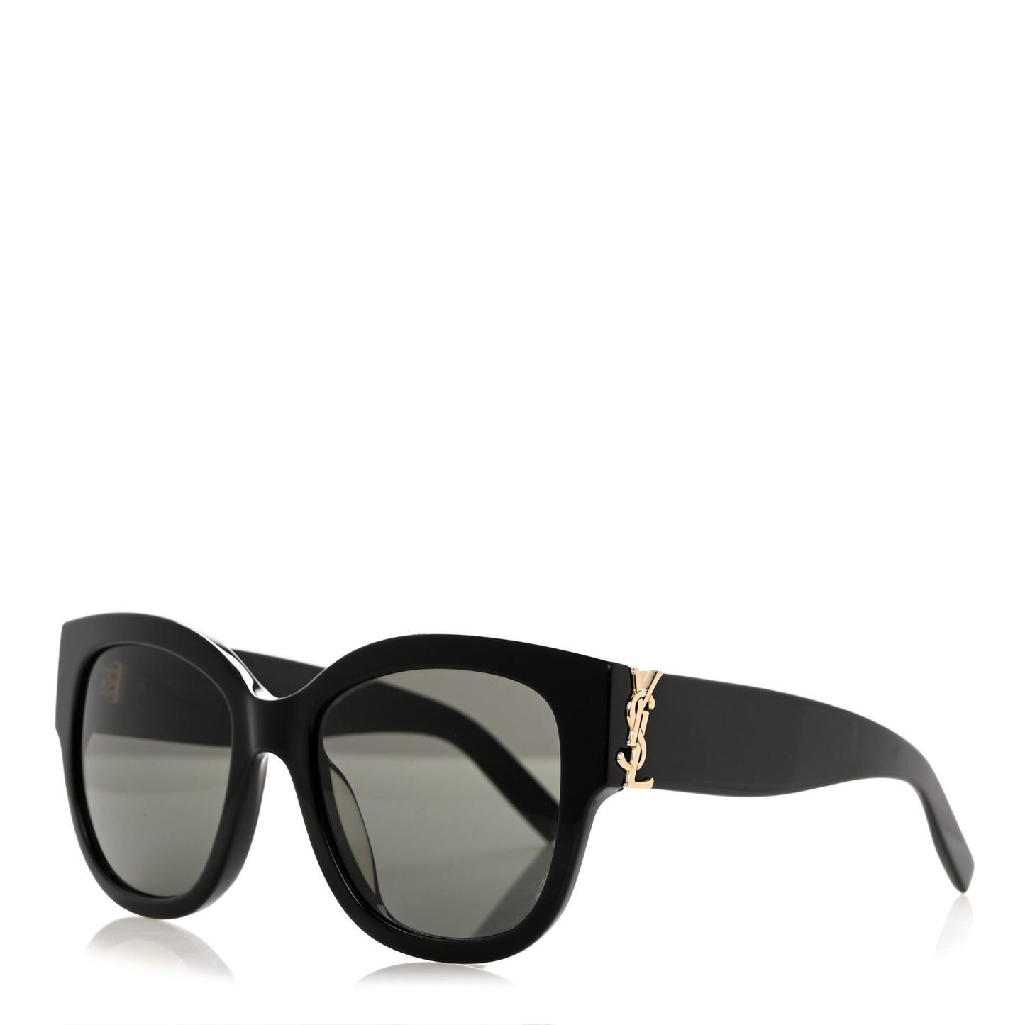 Acetate Cateye Sunglasses SL M95 F Black