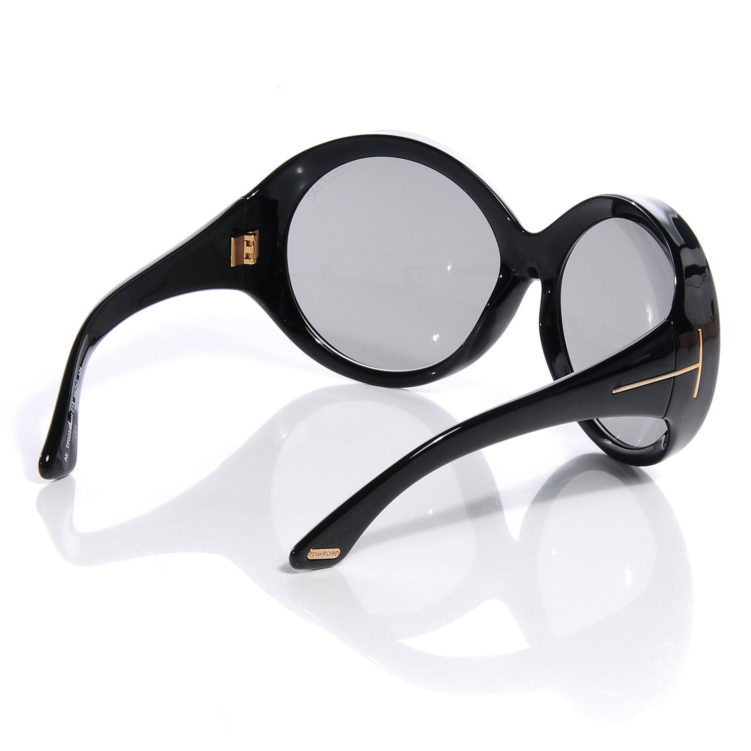 Tom Ford Ali Oversized Round Sunglasses Black 2 of 5