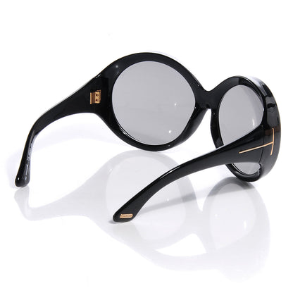 Tom Ford Ali Oversized Round Sunglasses Black 2 of 5