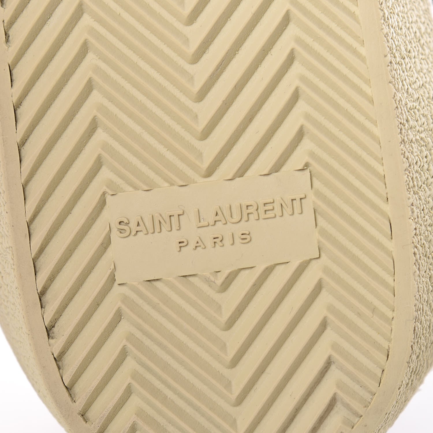 Saint Laurent Calfskin Star Court Sneakers 41 White Argent 9 of 15