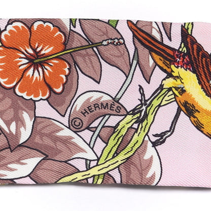 Hermes Silk Jungle Love Love Twilly Rose Pale Etoupe 3 of 4