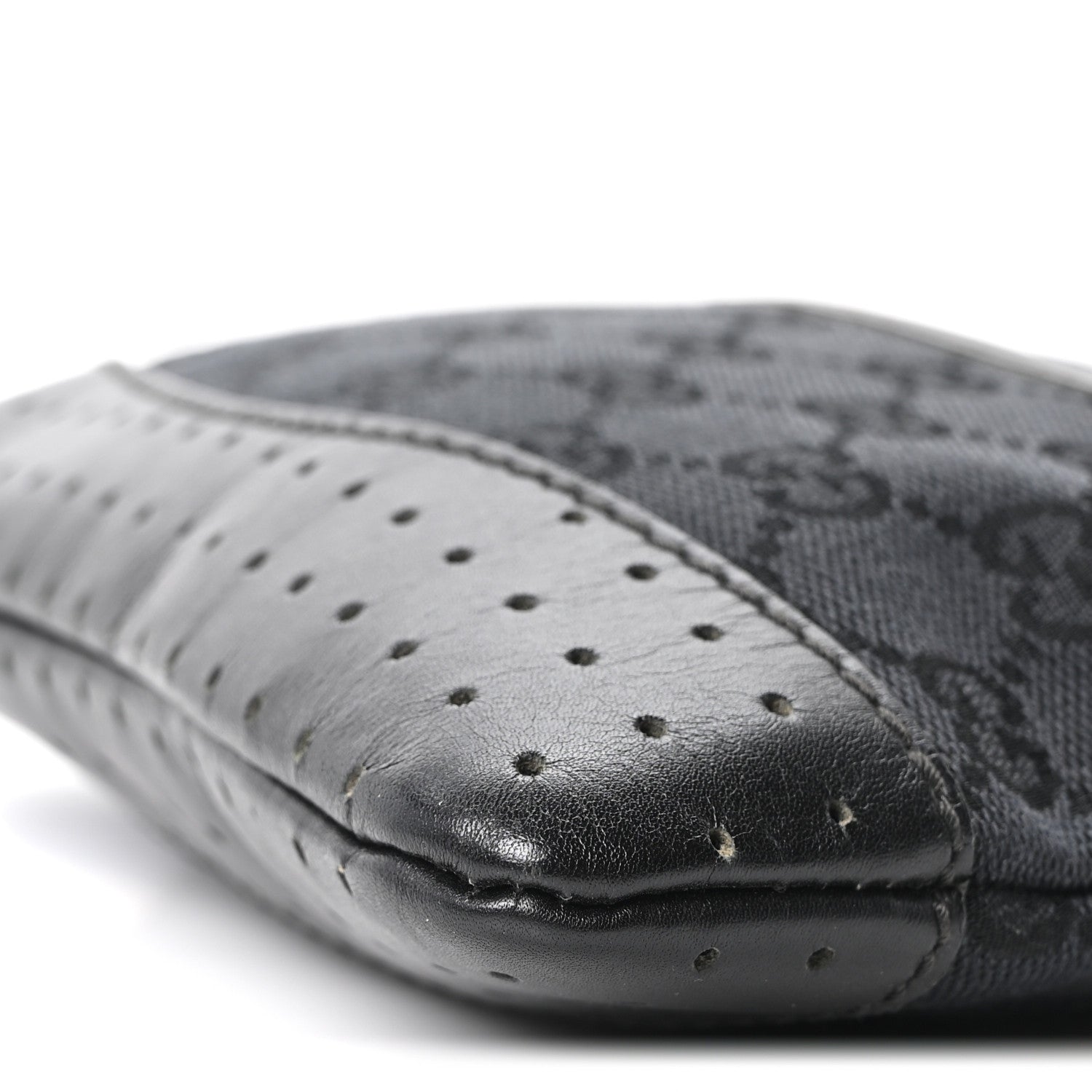 Gucci Monogram Small Perforated Messenger Black 10 of 10