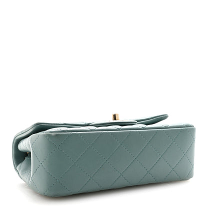 Chanel Lambskin Quilted Mini Rectangular Flap Green 4 of 11
