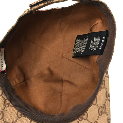 Gucci Monogram Textured Dollar Calfskin Zeno Baseball Hat L Beige 7 of 9