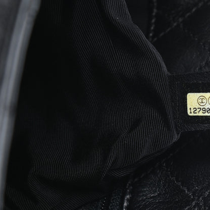 Chanel Lambskin Pleated Shoulder Bag Black 7 of 10