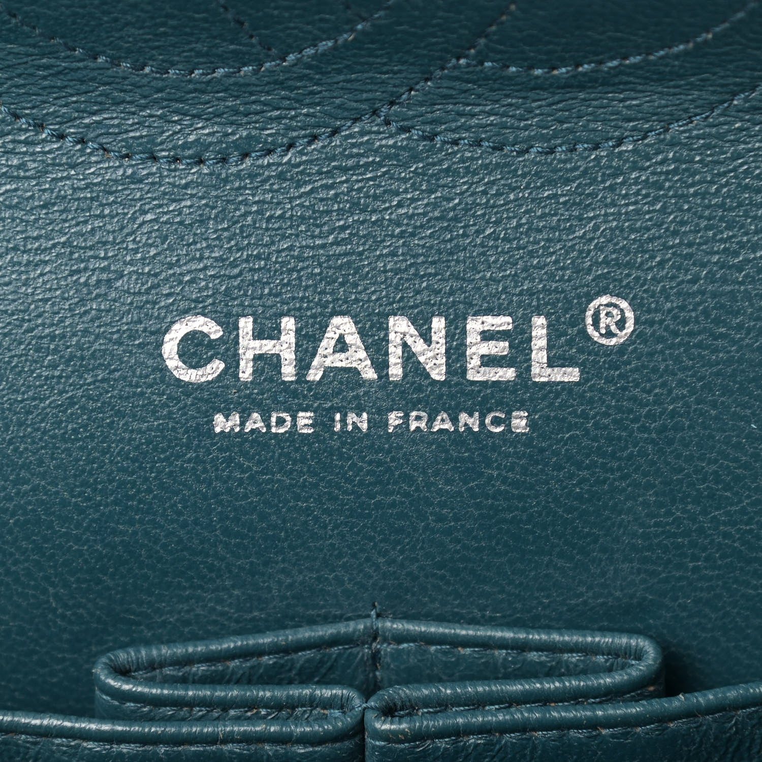 Chanel Lambskin Quilted Medium Double Flap Dark Green 6 of 15