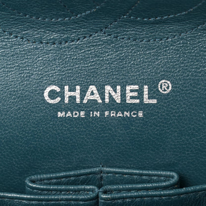 Chanel Lambskin Quilted Medium Double Flap Dark Green 6 of 15