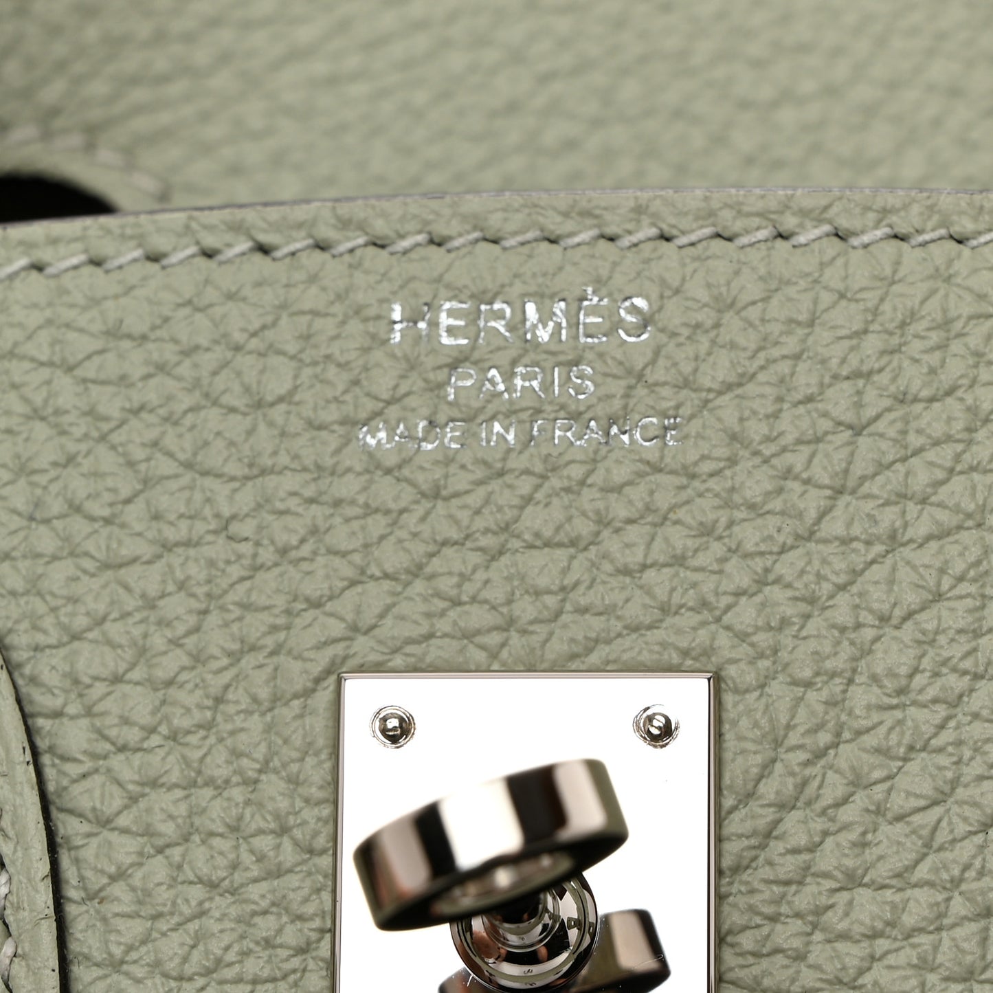 Togo Birkin 25 Gris Neve