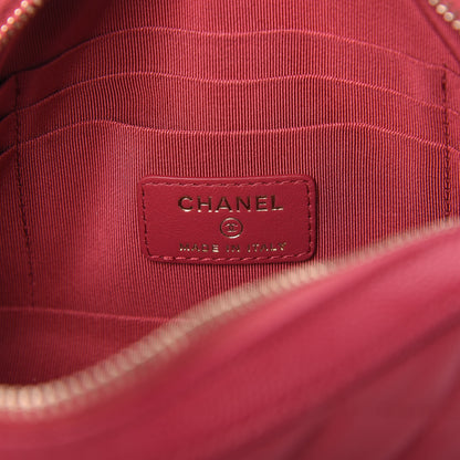 Chanel Caviar Quilted Camera Case Dark Pink 8 of 11
