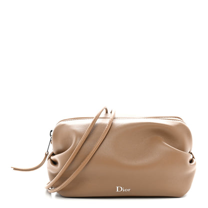 Christian Dior Supple Lambskin Bow Pouch Camel 1 of 12