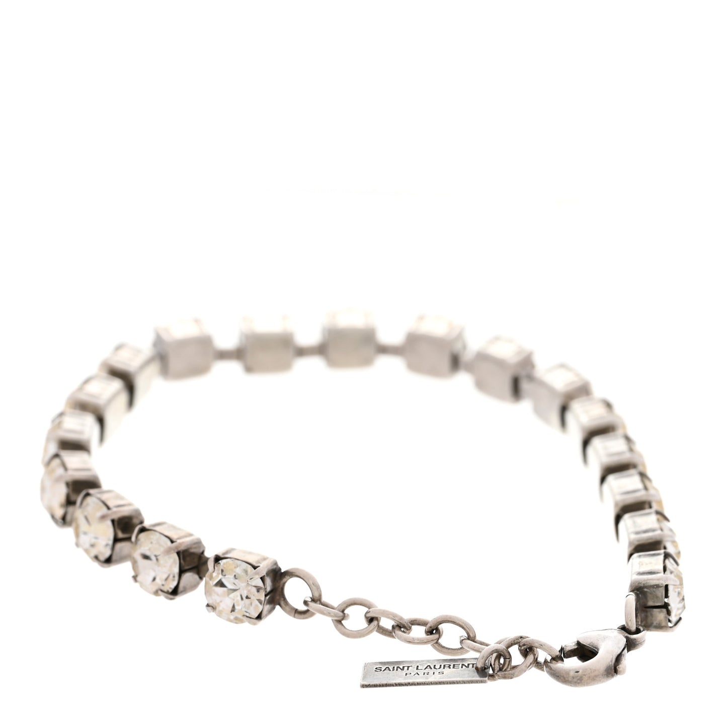 Crystal Link Bracelet Silver