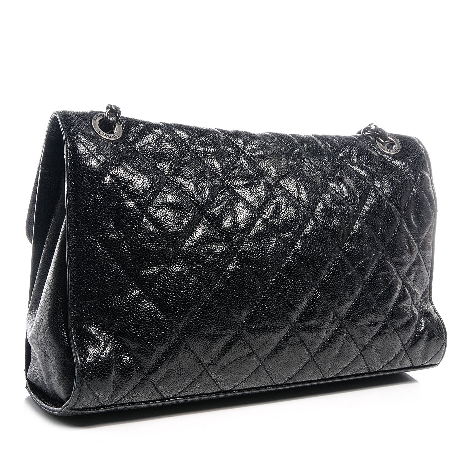 Chanel Caviar CC Crave Jumbo Flap Black 3 of 8