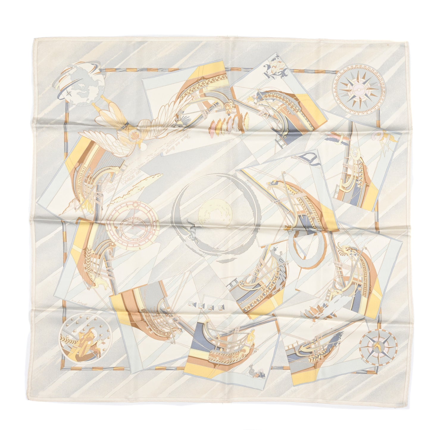 Silk Face Au Large Scarf 90