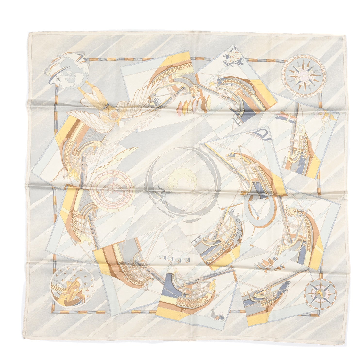 Hermes Silk Face Au Large Scarf 90 1 of 4
