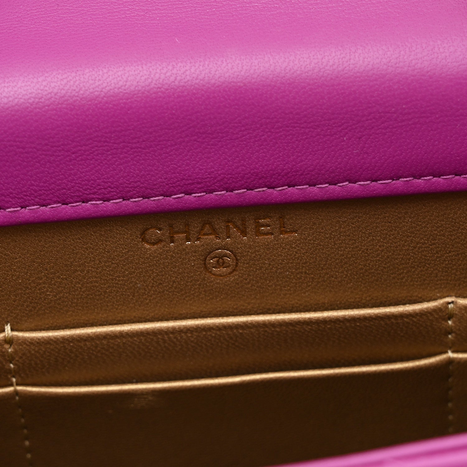Chanel Lambskin Quilted Pearl Crush Phone Holder With Chain Purple 6 of 11