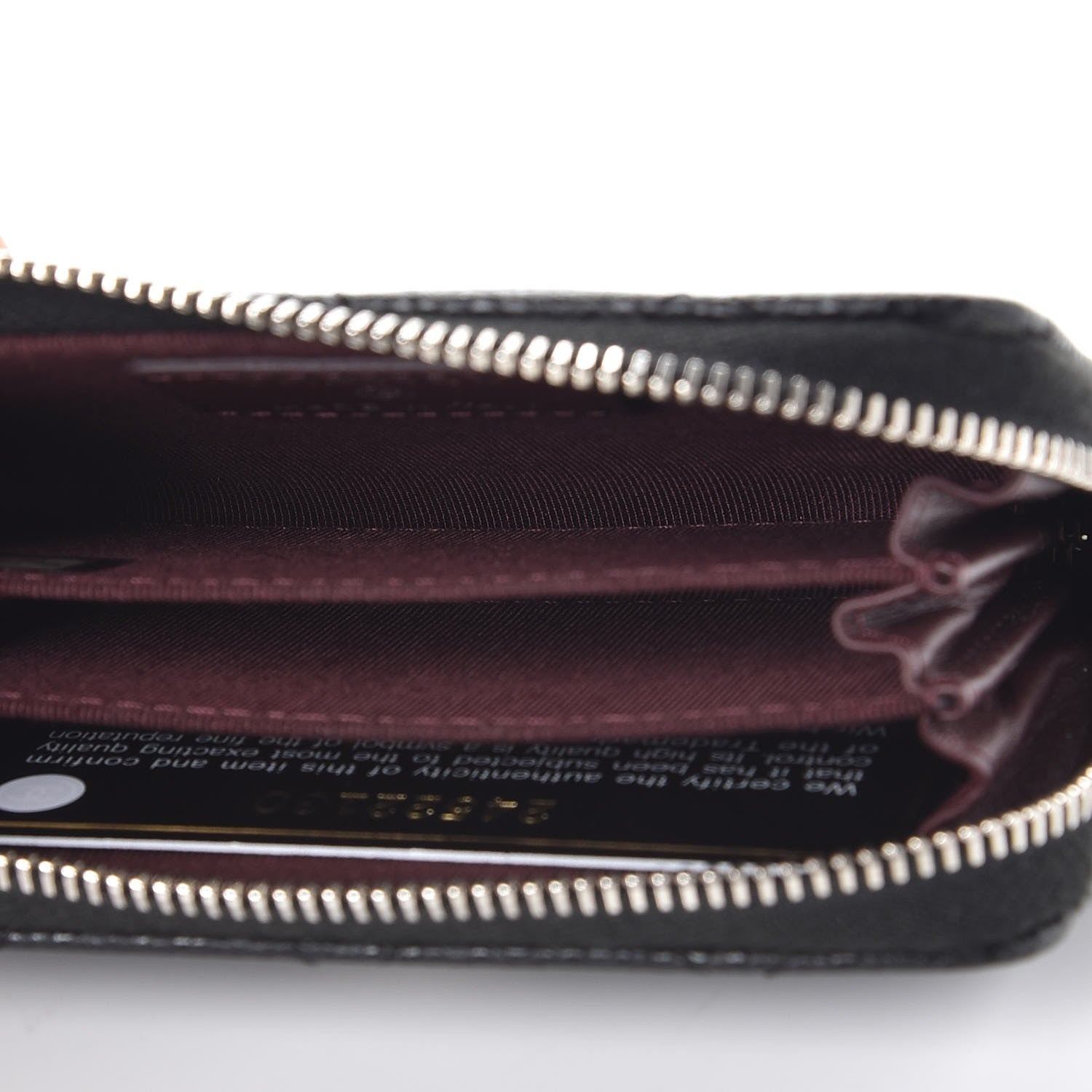 Chanel Caviar Quilted Zip Coin Purse Black 5 of 8