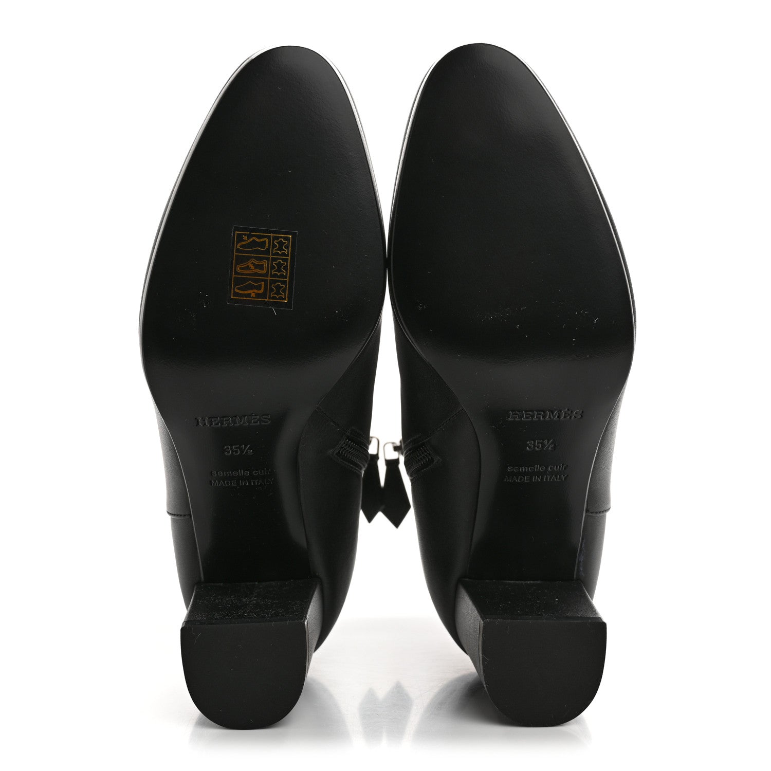 Hermes Calfskin Saint Germain Ankle Boots 35.5 Black 6 of 10