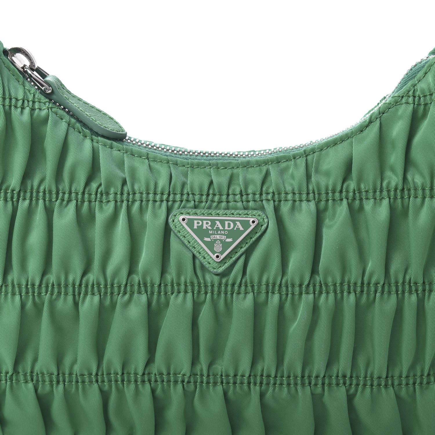Prada Tessuto Nylon Gaufre Shoulder Bag Menta 9 of 10
