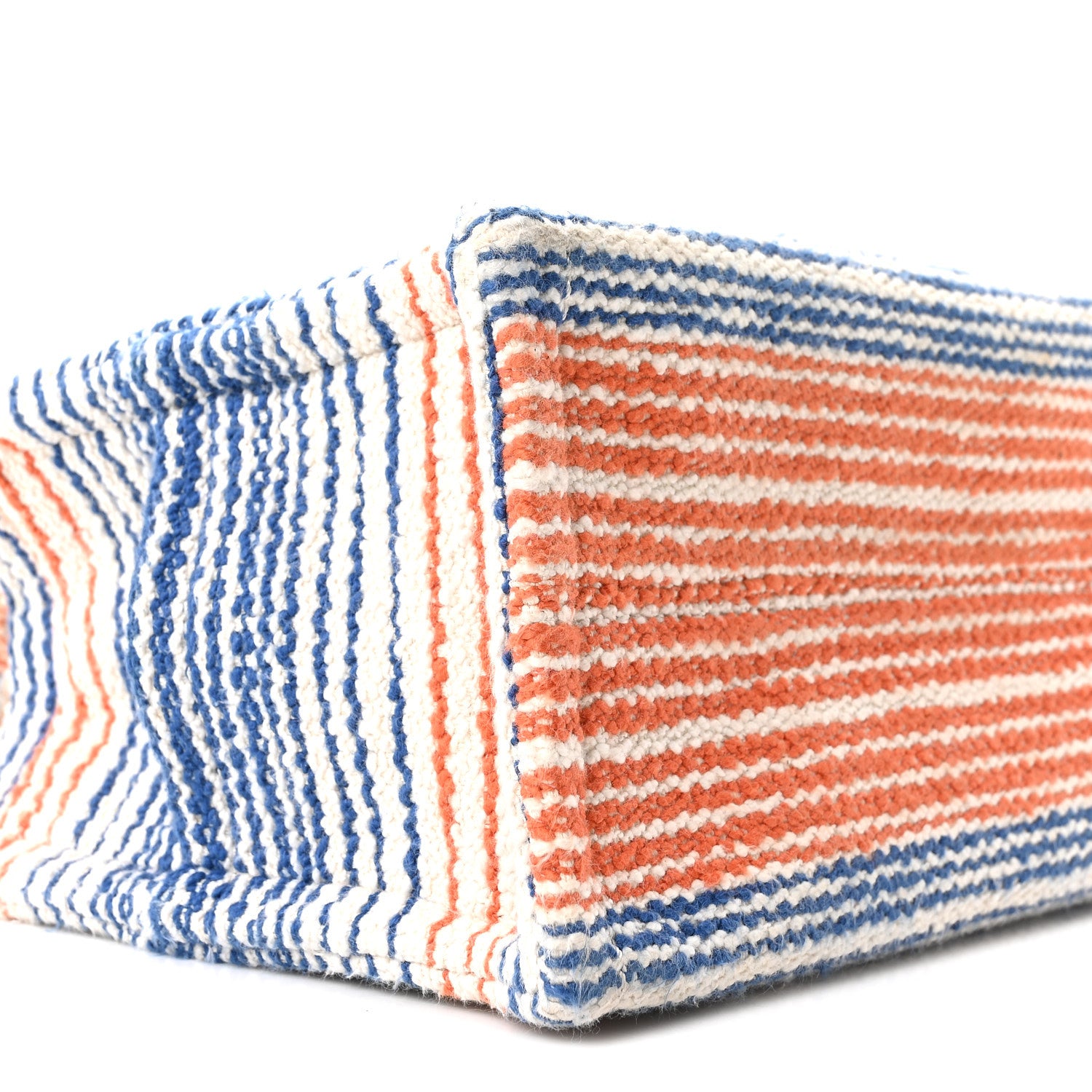 Celine Canvas Calfskin Striped Triomphe Small Cabas Thais Multicolor 8 of 9