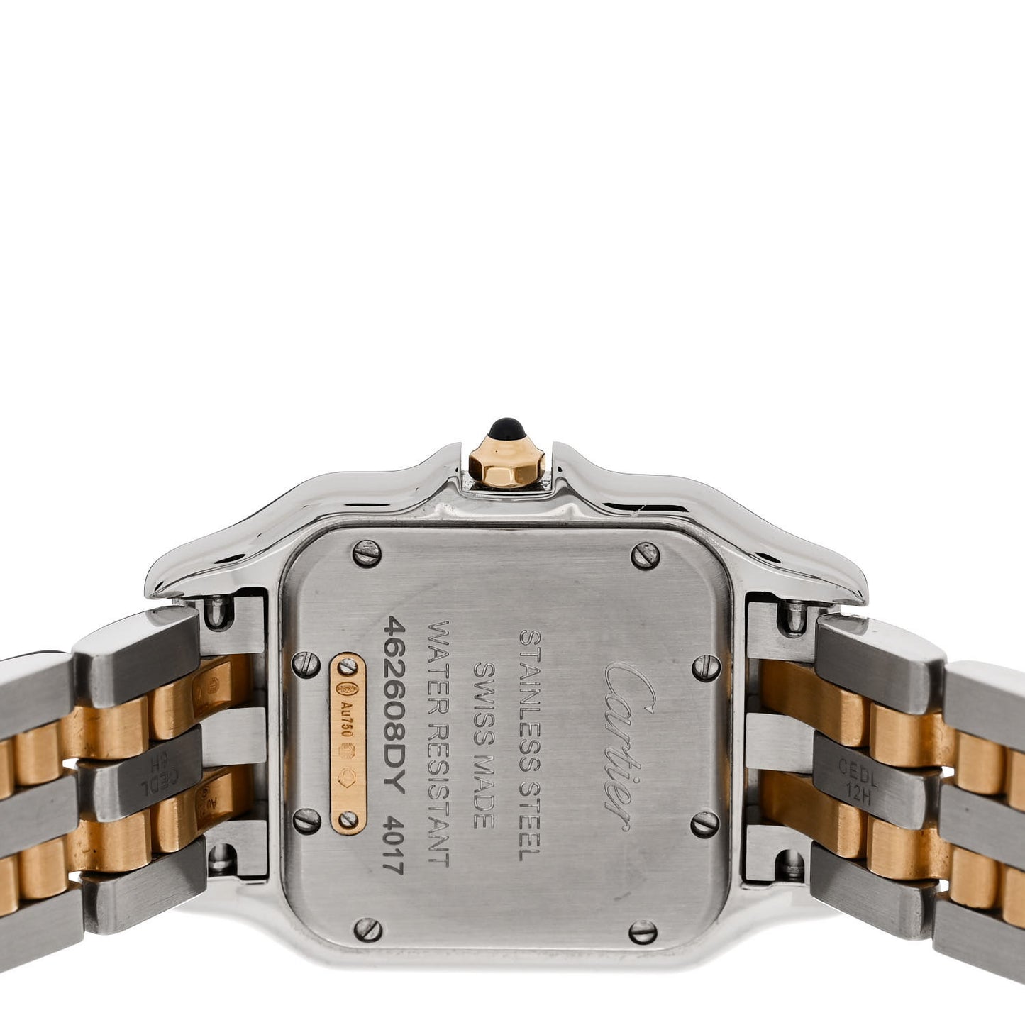 Stainless Steel 18K Yellow Gold 27mm Panthere Quartz Watch