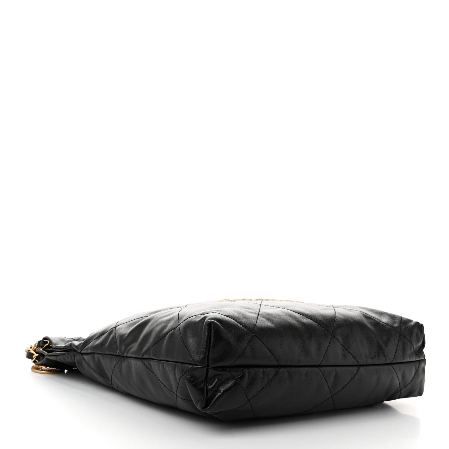 Chanel Shiny Calfskin Quilted Small Chanel 22 Black 5 of 11