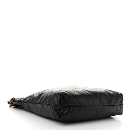 Chanel Shiny Calfskin Quilted Small Chanel 22 Black 5 of 11