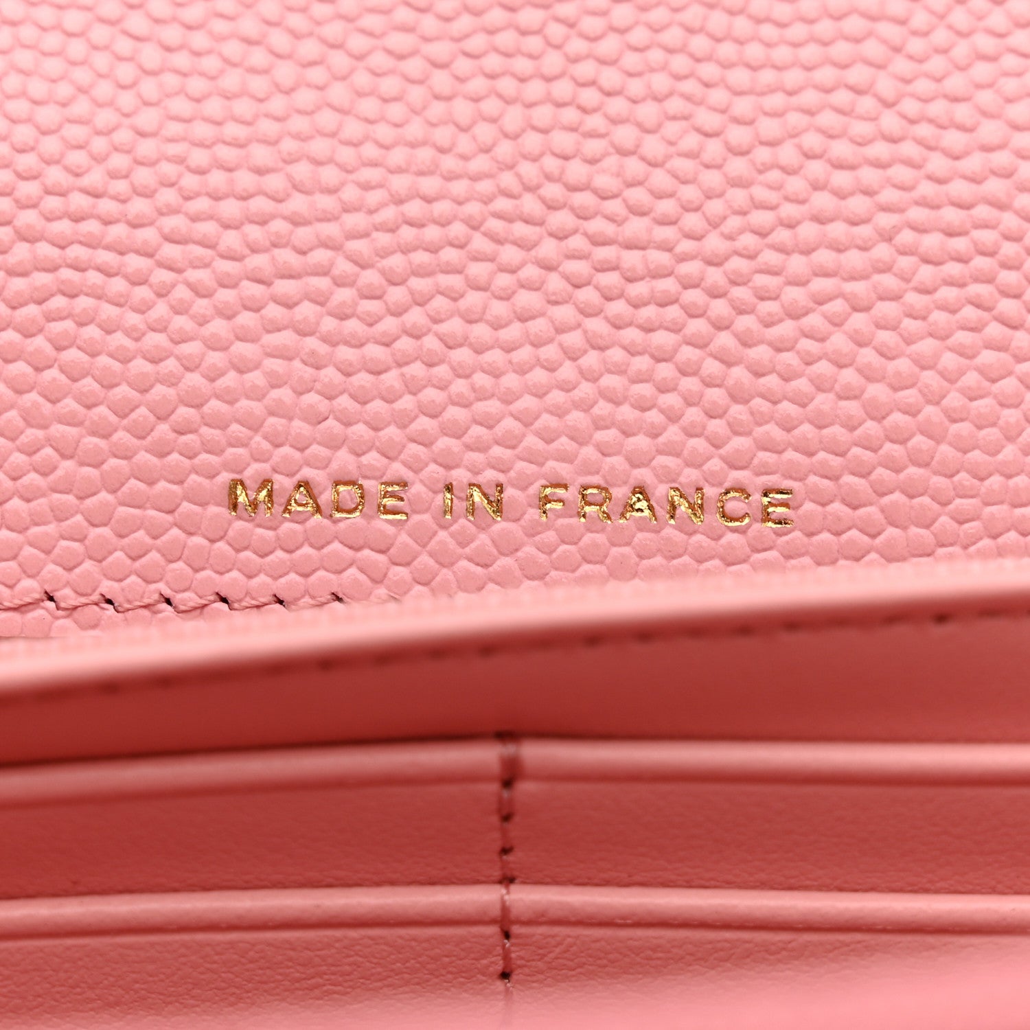 Chanel Caviar Quilted Large Gusset Flap Wallet Light Pink 7 of 9