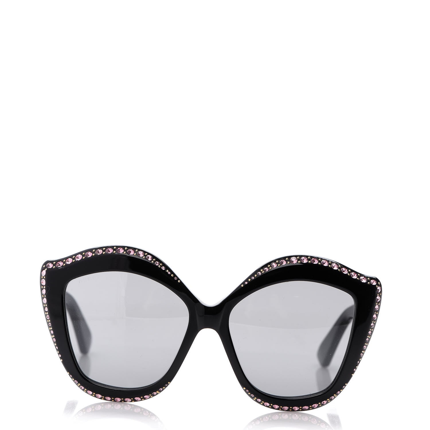 Gucci Crystal Cat Eye GG0118S Sunglasses Black 2 of 9