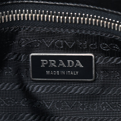 Prada Soft Calf Shopping Tote Black 6 of 9