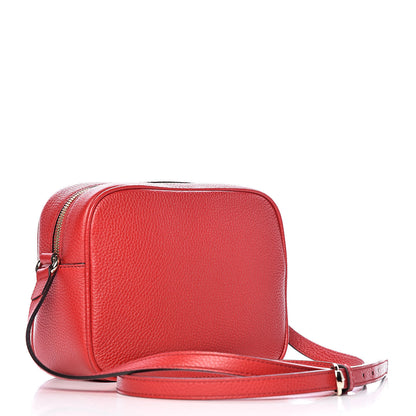 Gucci Pebbled Calfskin Small Soho Disco Bag Tabasco Red 3 of 9