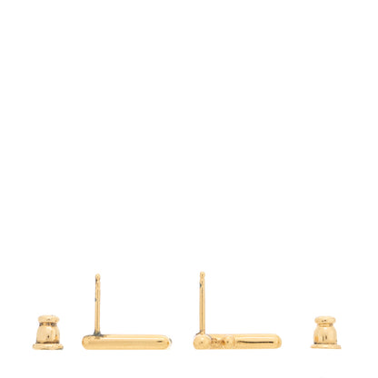 Fendi Metal FF Stud Earrings Gold 3 of 5