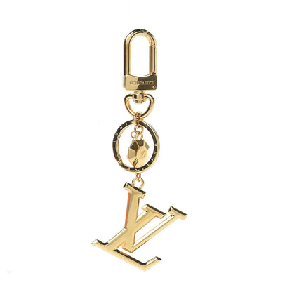 Louis Vuitton LV Facettes Bag Charm Key Holder Gold 1 of 3
