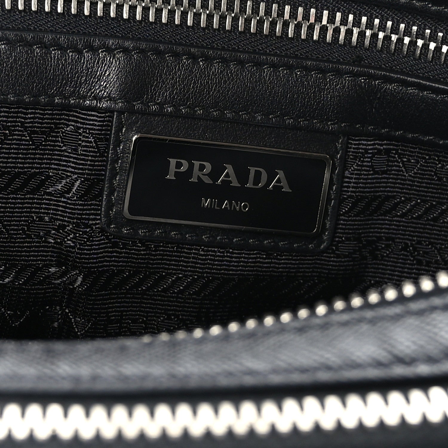 Prada Saffiano Travel Pouch Black 7 of 9