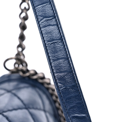 Chanel Calfskin Double Stitch Medium Boy Flap Navy Blue 16 of 16