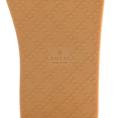 Gucci Canvas Web Platform Lifford Thong Sandals 37 Hibiscus Red 6 of 8