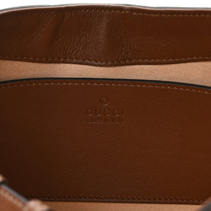 Gucci GG Supreme Monogram Calfskin Small Padlock Chain Shoulder Bag Beige Ebony Brown Sugar 6 of 11